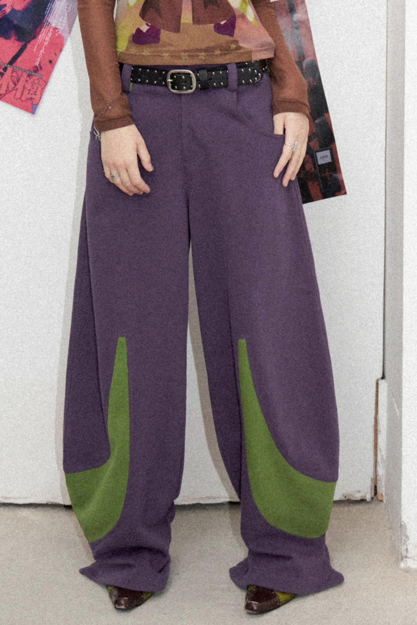 Purple Green Banana Pants