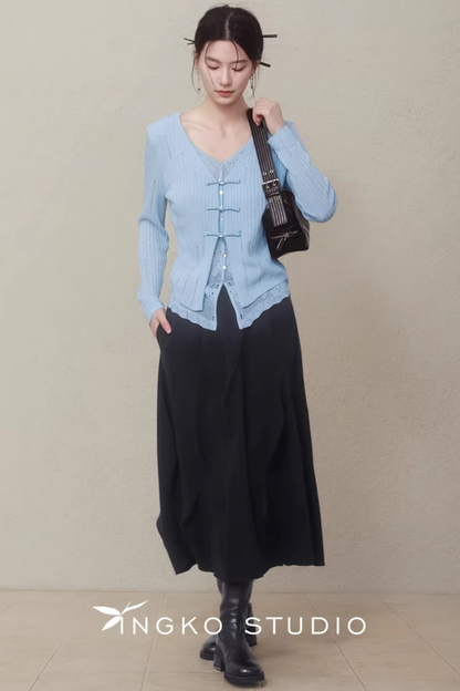 Ingko Cloud Blue Cardigan