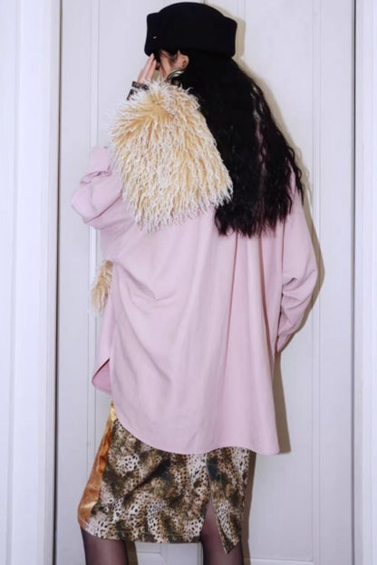 Vintage Brushed Loose Casual Top Shirt