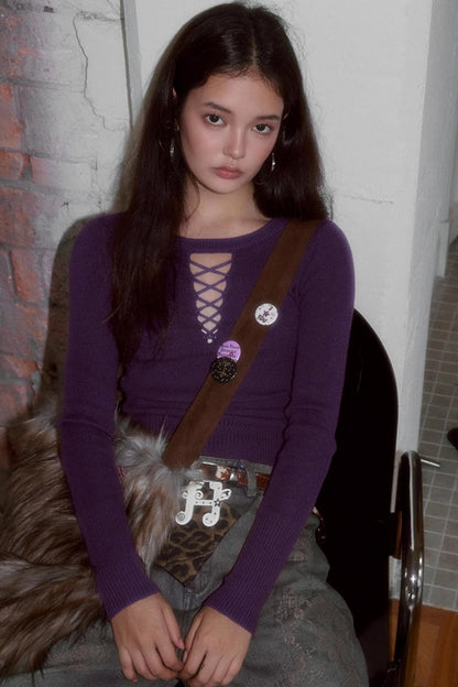 Sweet Strap Slim Knitwear