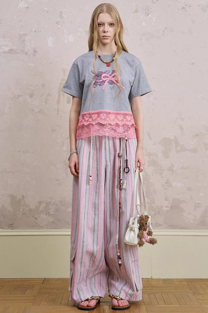 Summer Bow-Detail Running Tee