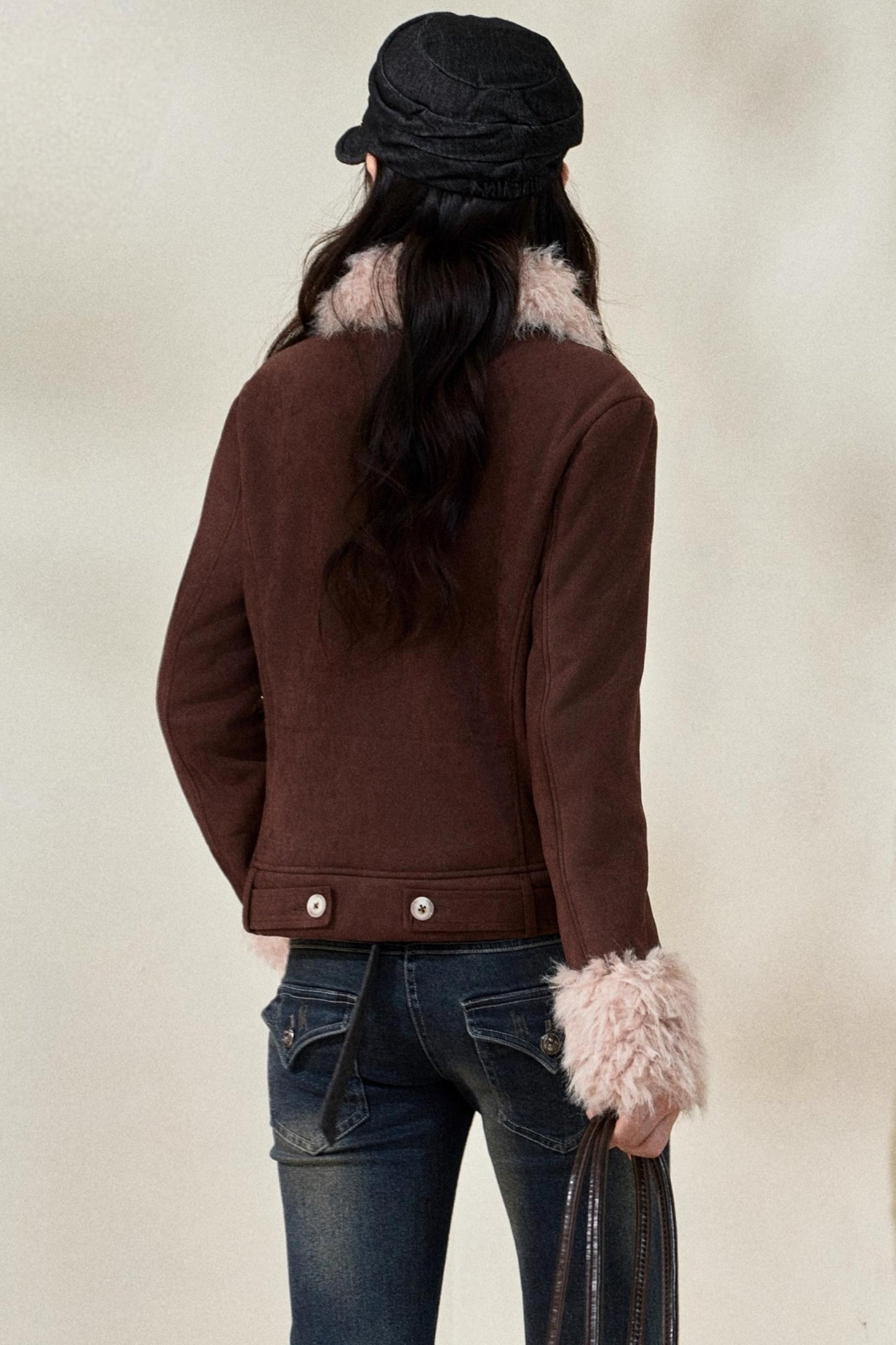 Original Suede Bow Coat