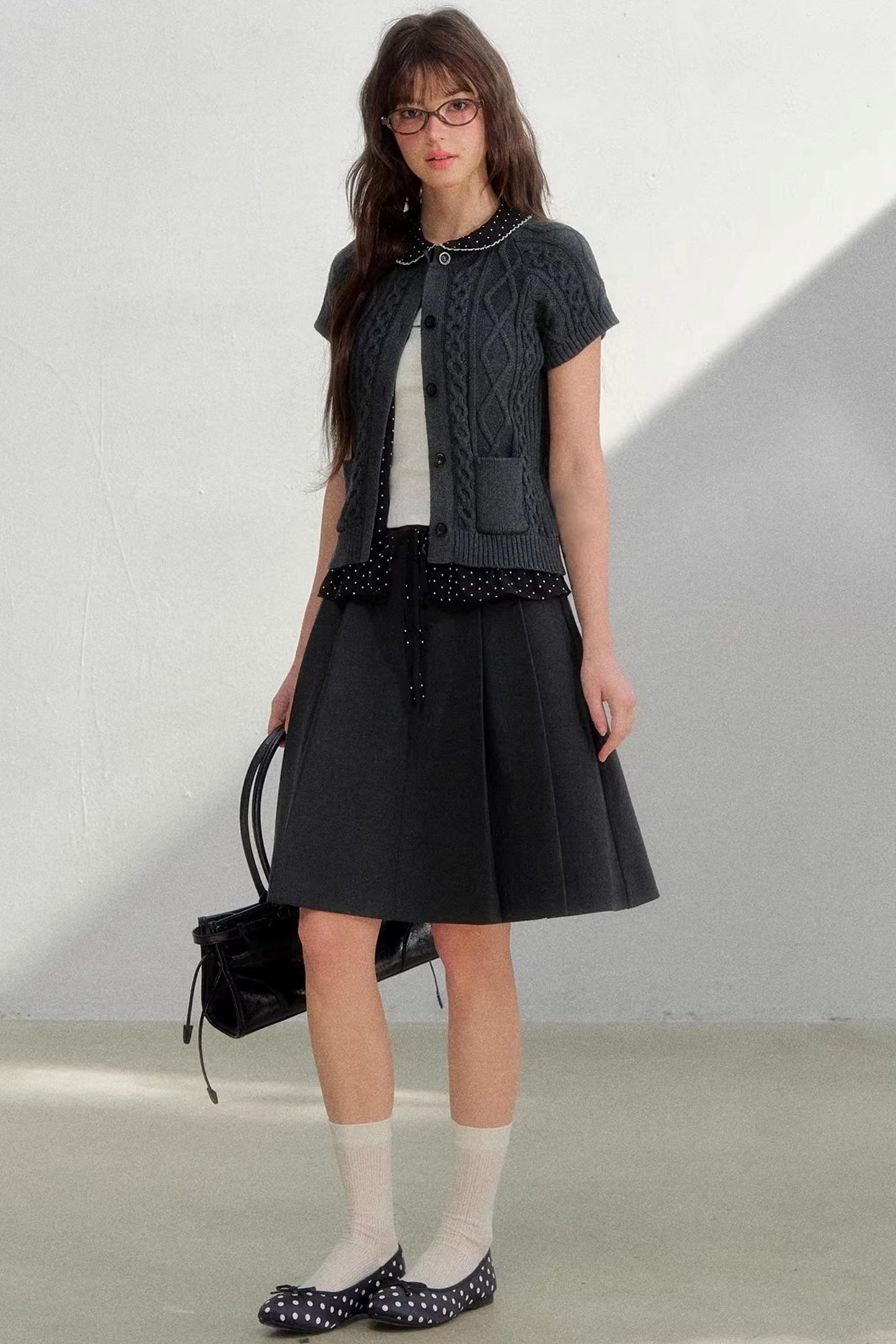 Knitted Korean Two-Piece Sweater