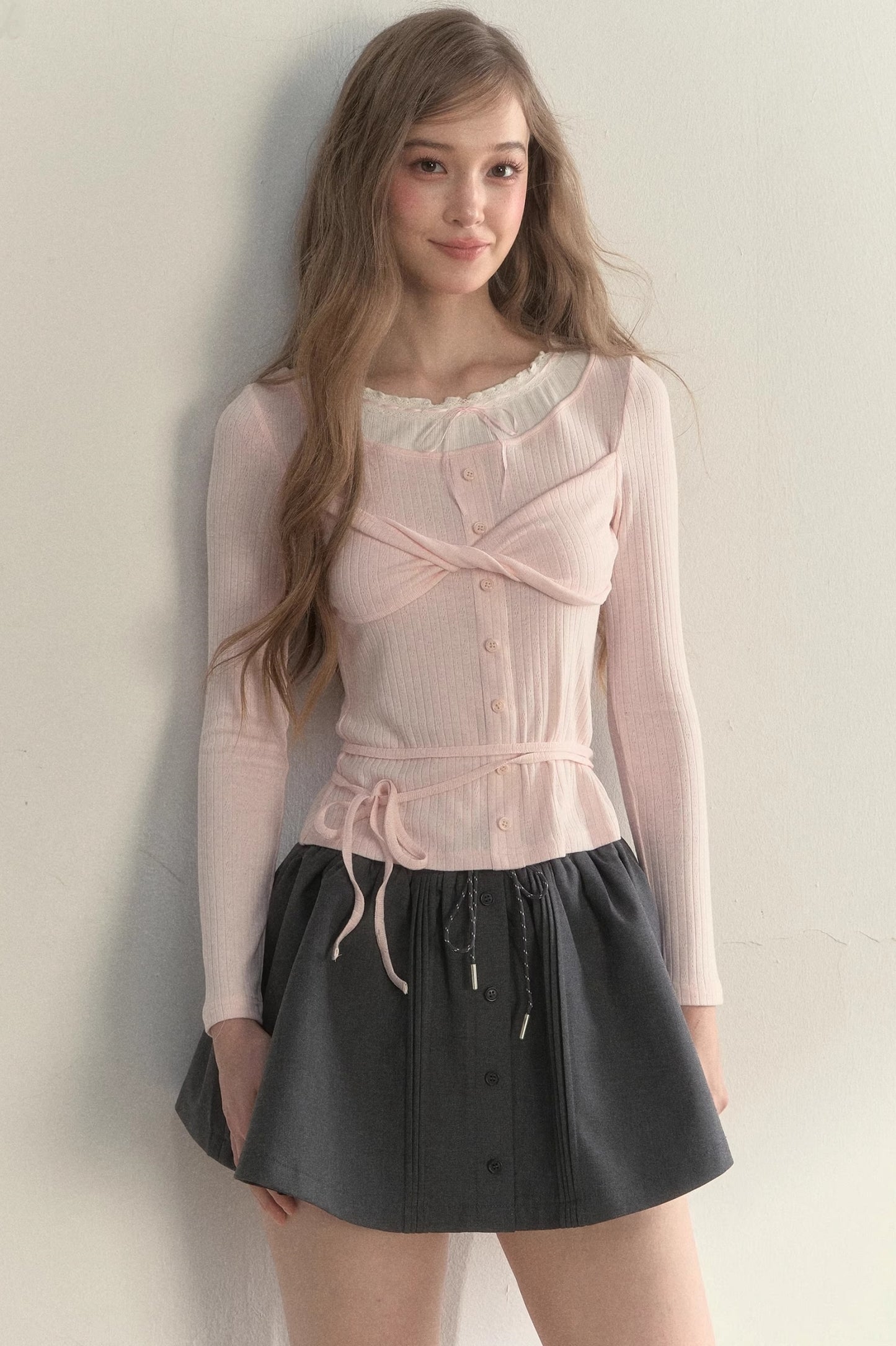 Bow Knot Knitted Top