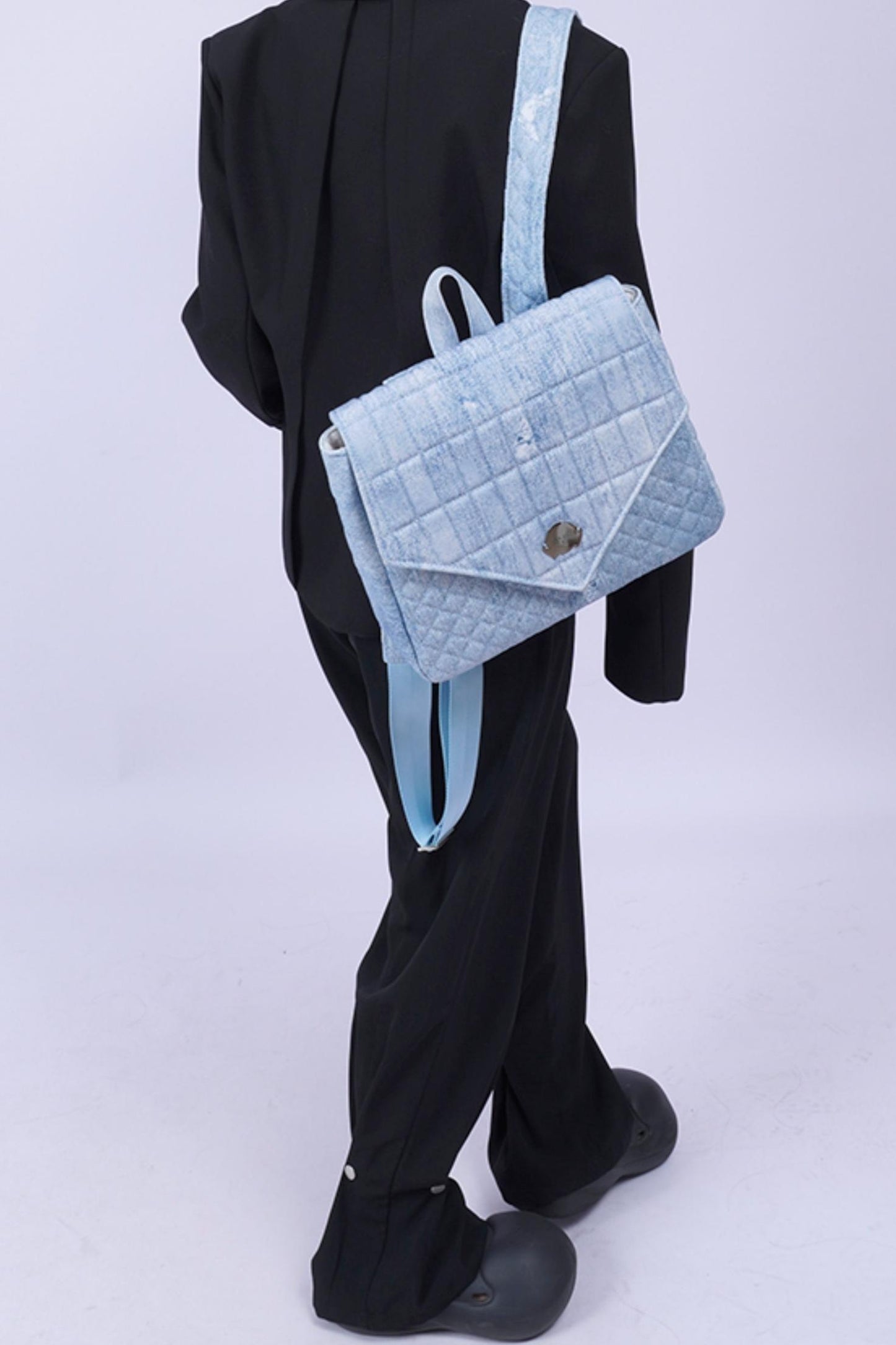 Triangle Flap Rucksack Bag