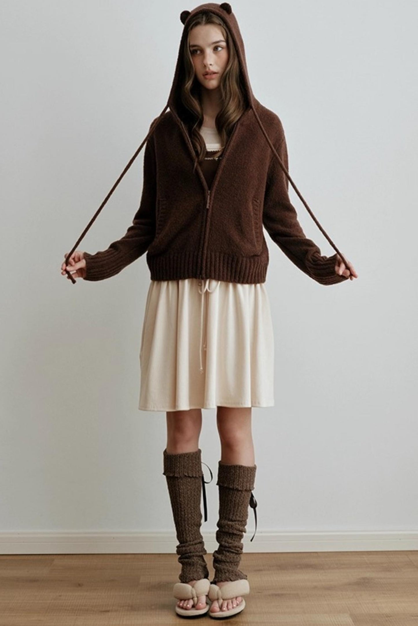 Chenille Lace-Up Sock Covers