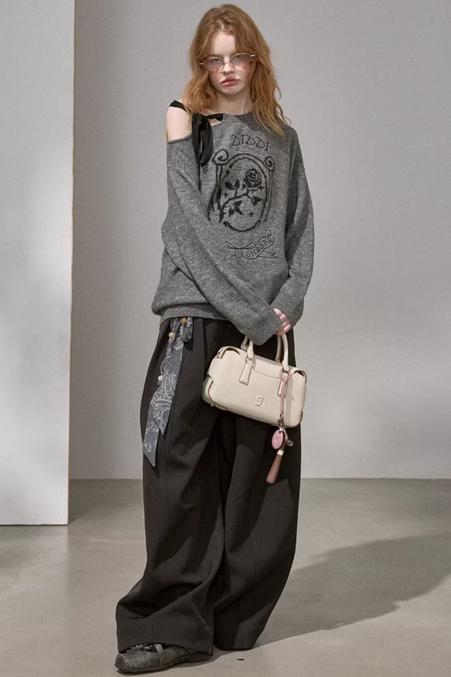 Knitted Plaid Sweater Set-Up