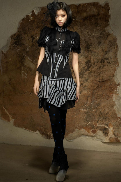 Retro Palace Puff Sleeve Blouse