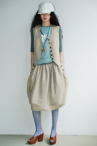 Jacquard Color-Blocked Slim-Fit Top