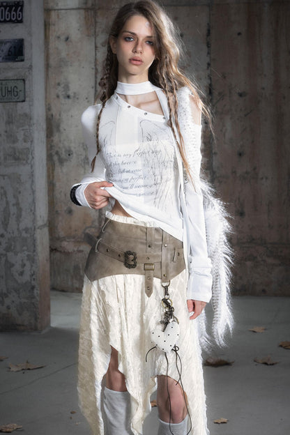 Velvet Plaid Midi Skirt