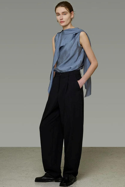 High-End Versatile Ribbon Top