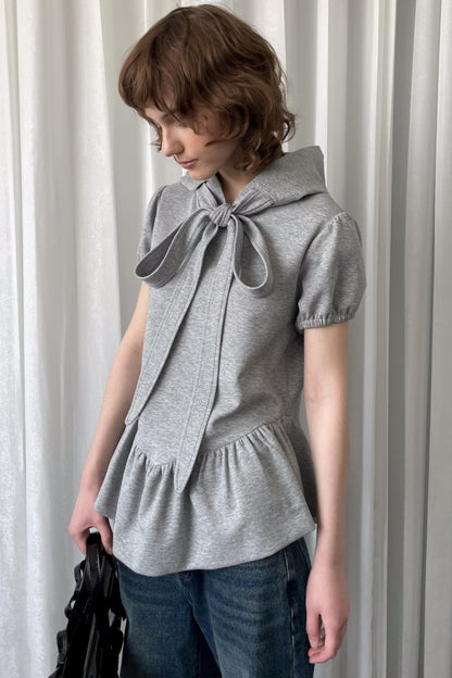 Gray Hooded Tee