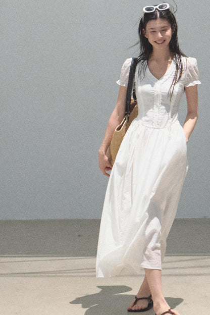 Blue Hour V-neck Dress