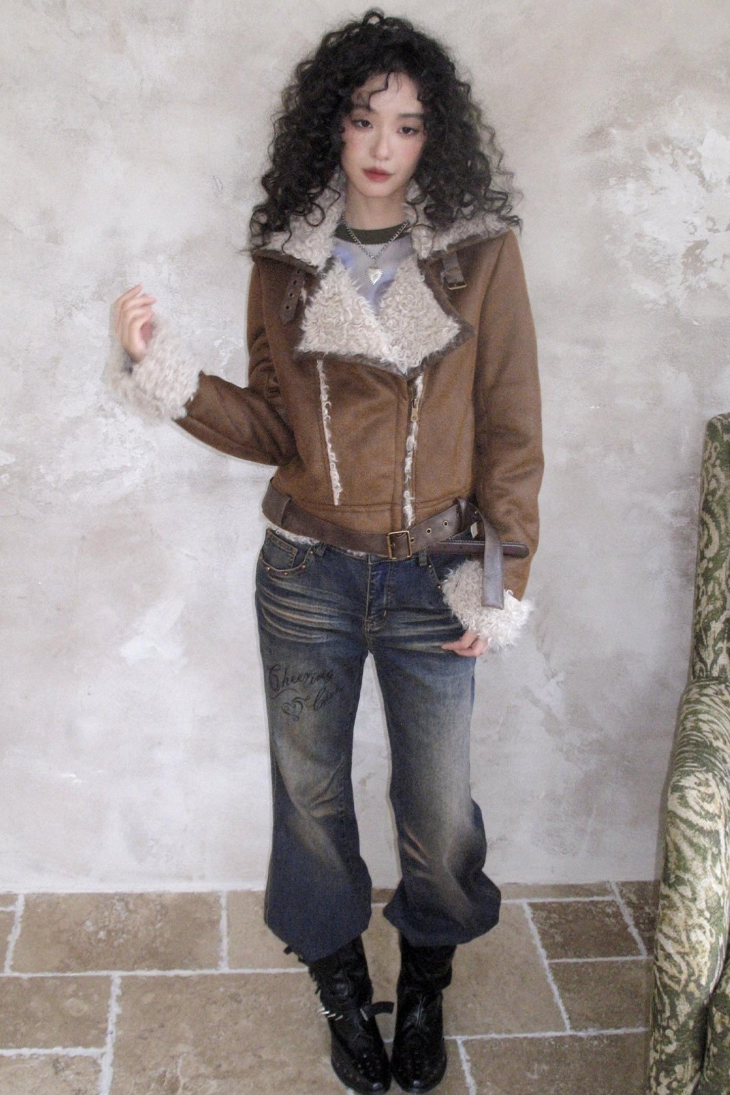 Warm Brown Suede Jacket