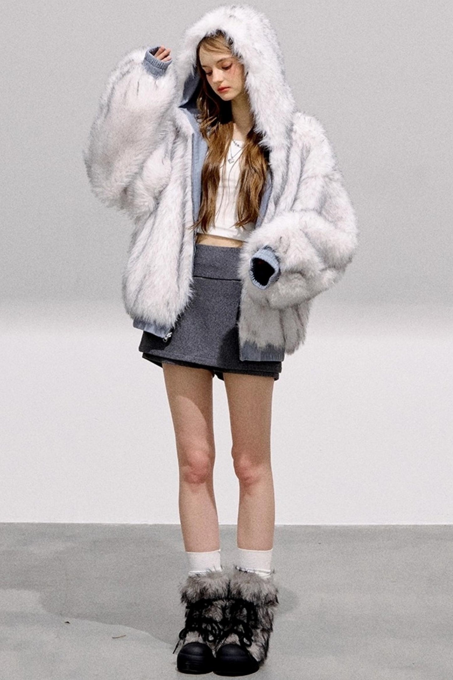 Texture Thickened Plush Jacket