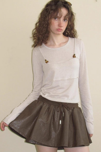 Cashmere Fake Two Piece T-Shirt