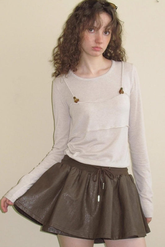 Cashmere Fake Two Piece T-Shirt