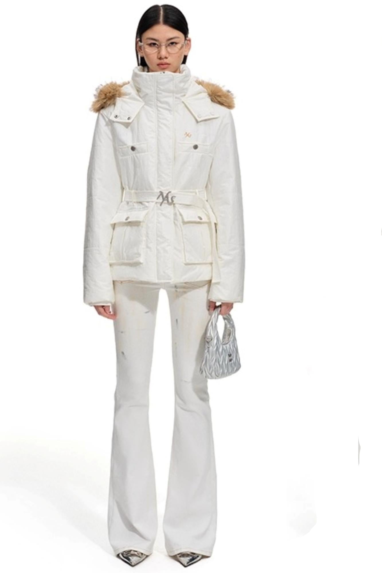 Heavy Washed Denim Stretch Bootcut Pants