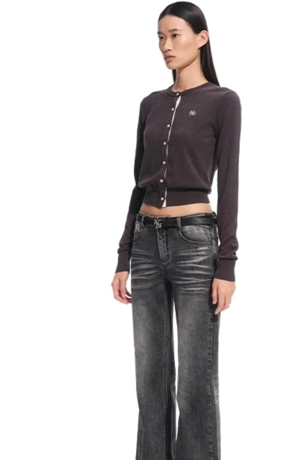 Rosemary Silk Wool Knit Cardigan