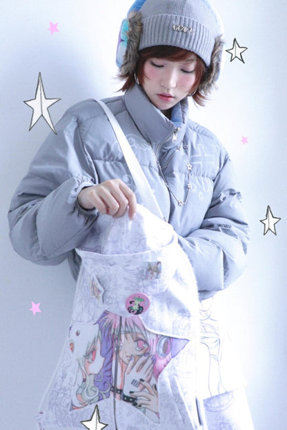 Dreamcore Double Shoulder Sweatshirt Drawstring Bag