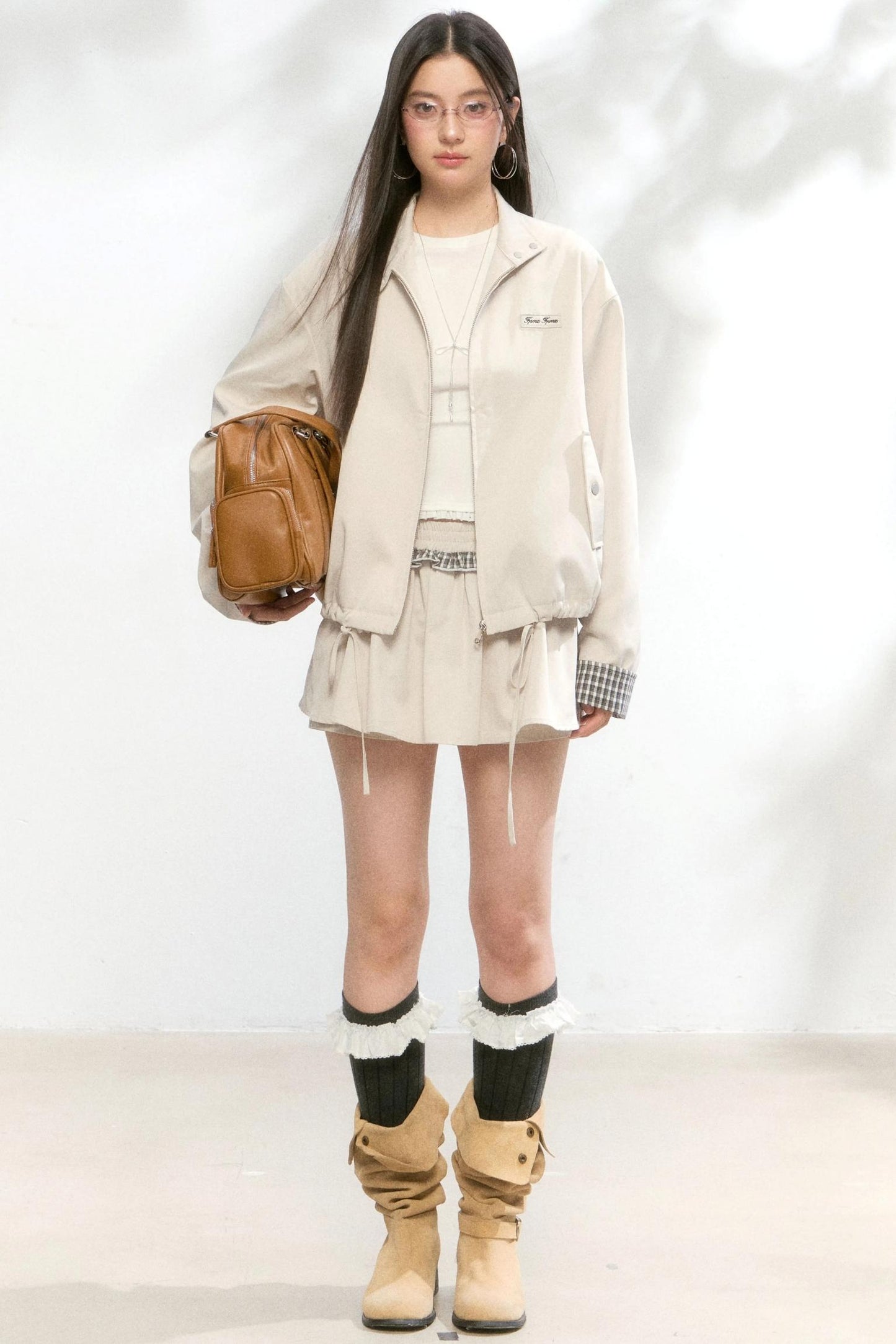 Minimalist Jacket Culotte Skirt Set-Up