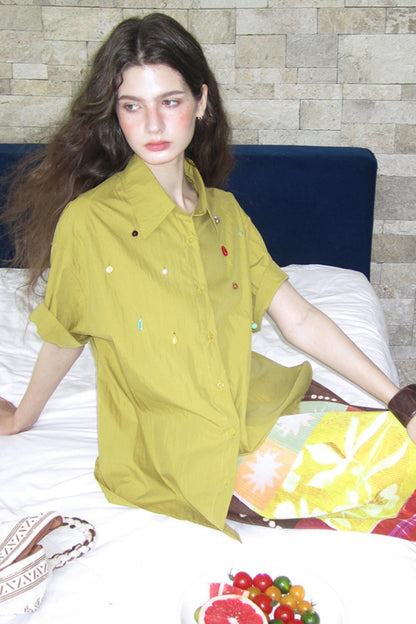 Sunset Tide Line Pleated Skirt