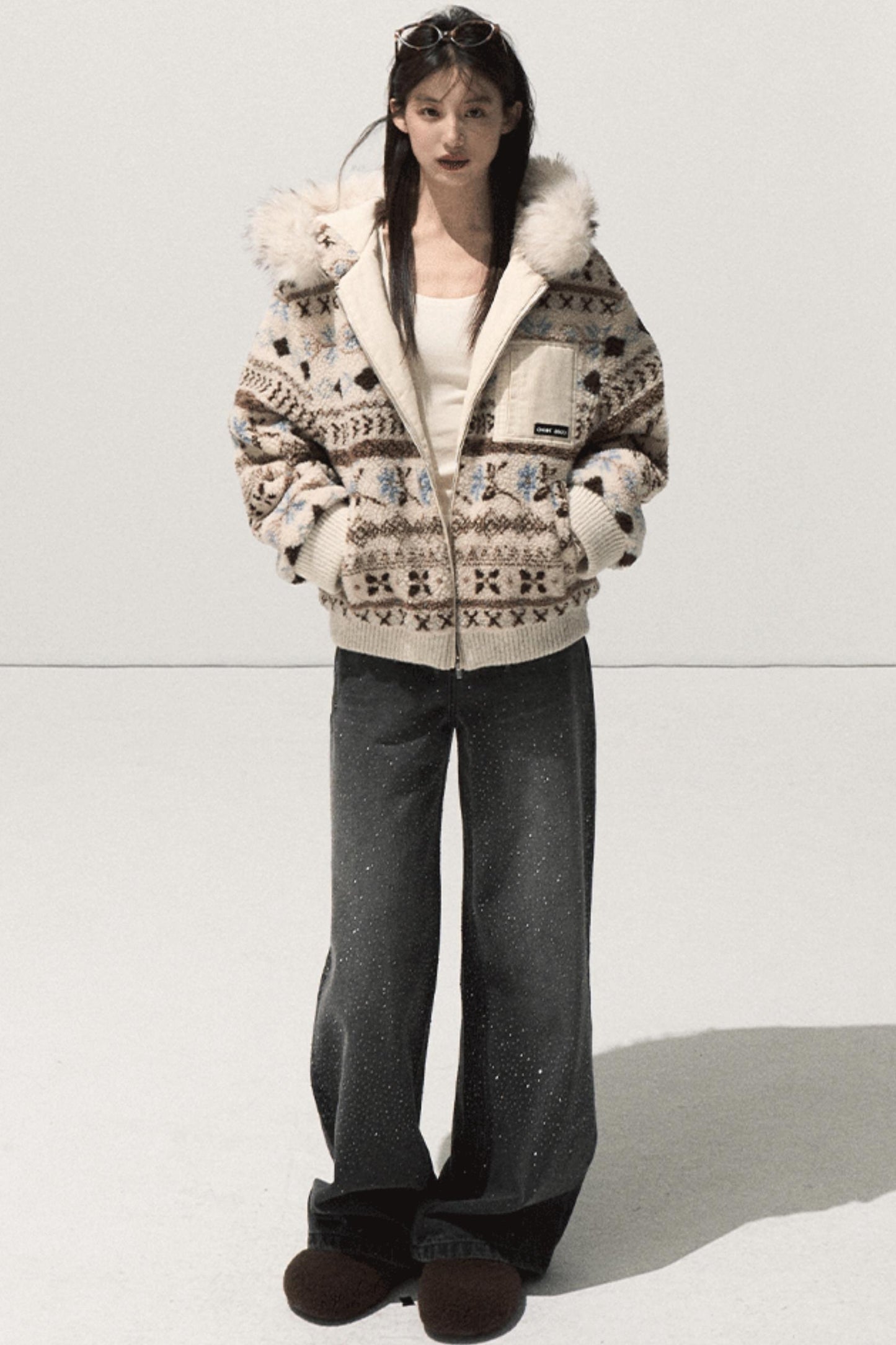 Wool Slim-Fit Lace Top