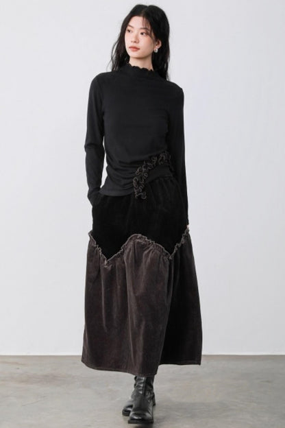 Dark Night Ruffle Top