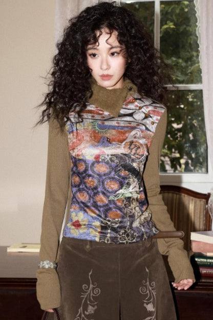 Elk Quest Cashmere Knit Top