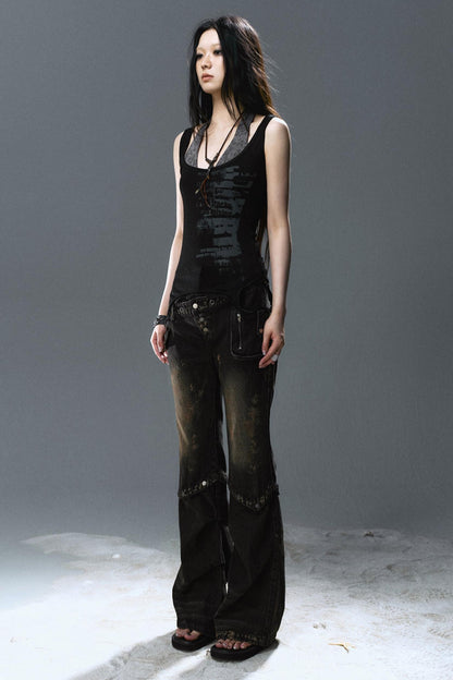 Layered Two-Tone Cami Top