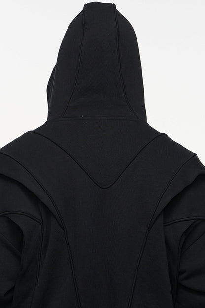 Layered Hoodie Jacket