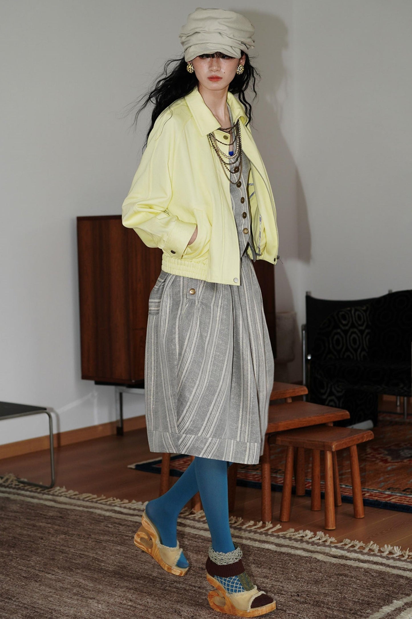 Solid Retro Short Casual Jacket