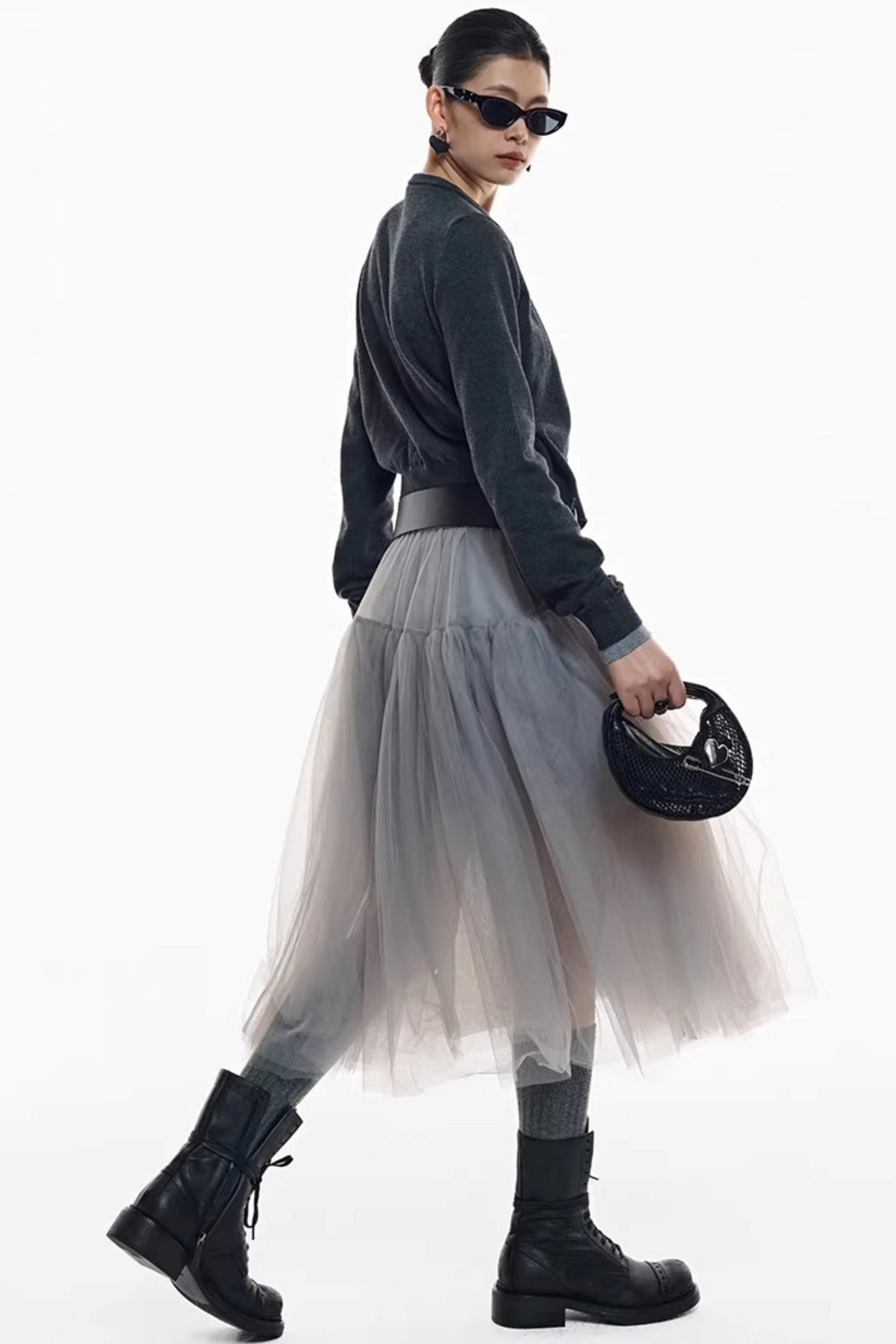 Holiday Edition Smoky Gray Tulle Skirt