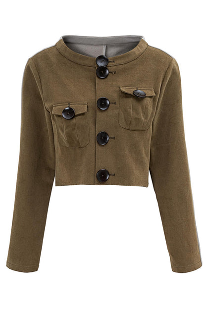 Color-Block Short Jacket