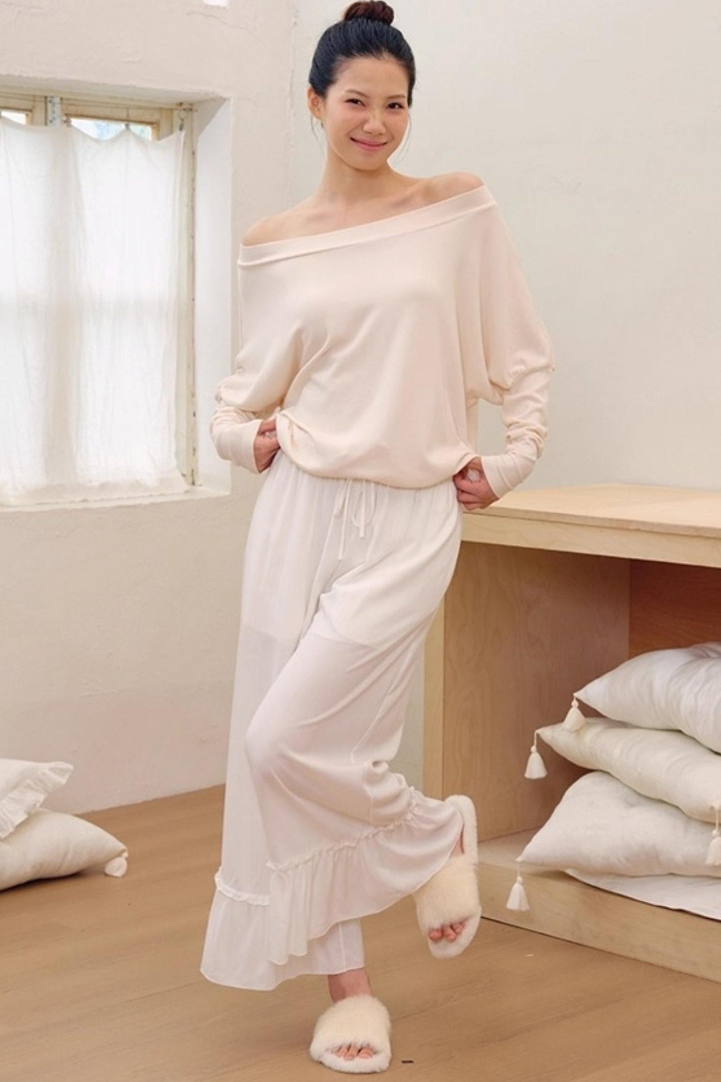 Breeze Elastic Waist Slimming Pants