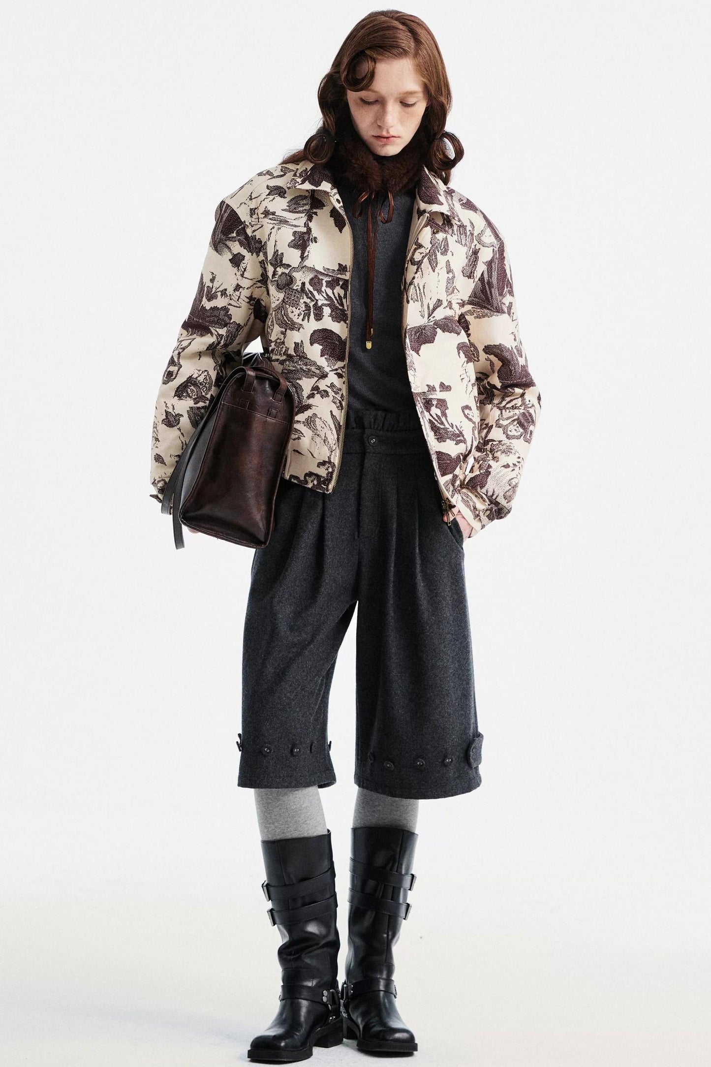 Two-Tone Wool Sweater