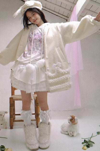 Happy Birthday Woolen Coat