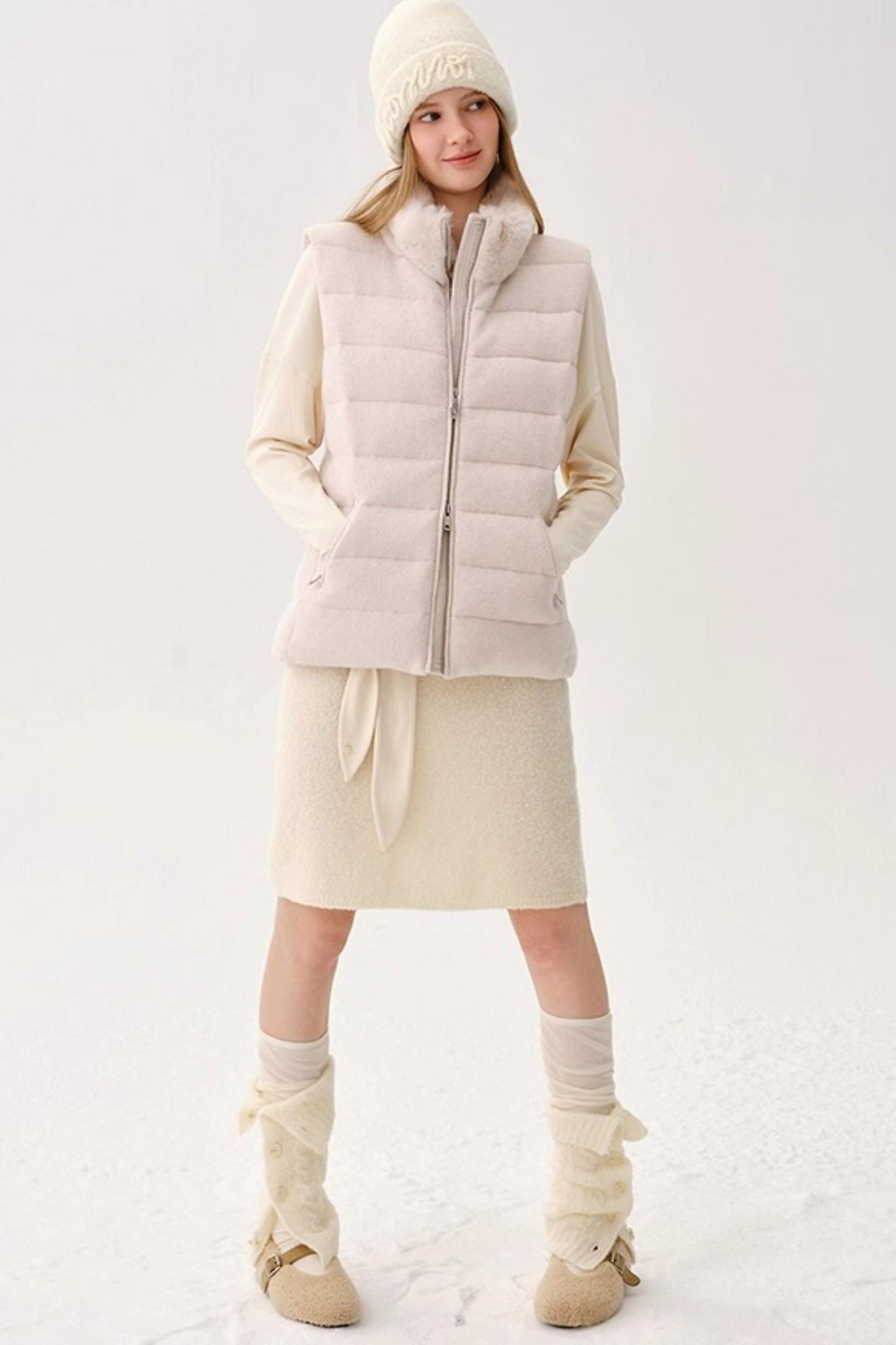 Retro Wool Knitted Cardigan Set-Up