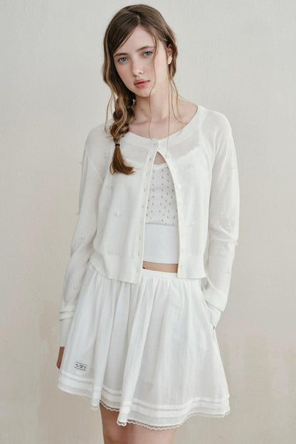 Heartbeat Beaded Knit Cardigan