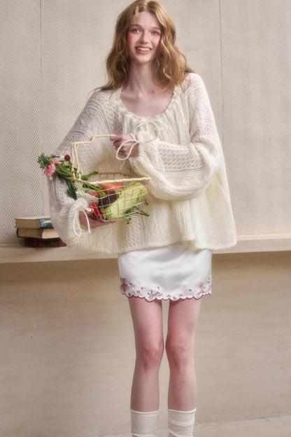 Riverbank of the Wind Mohair Sweater