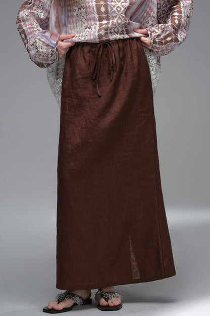 High Saturation Linen Skirt