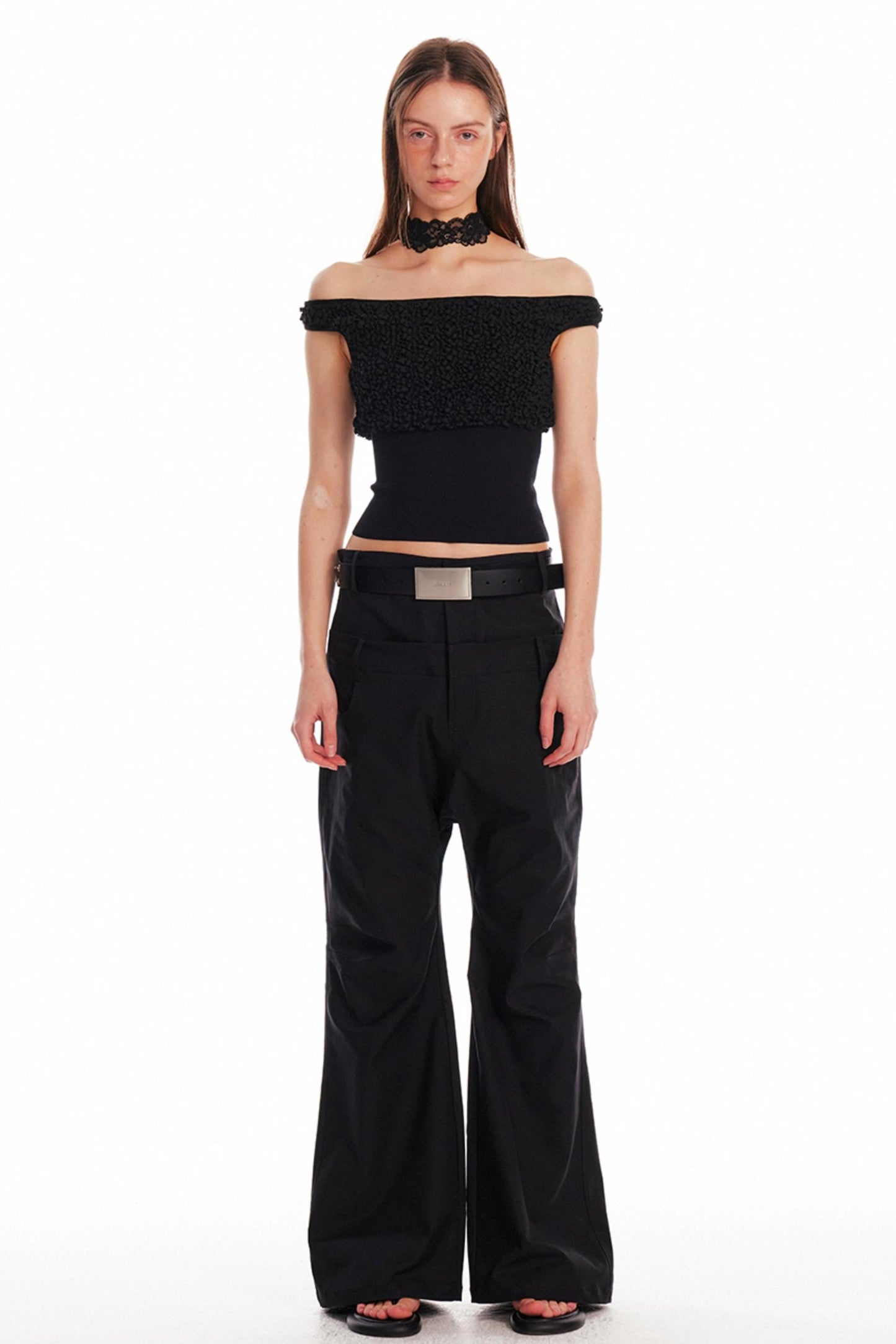 Chic One-Shoulder Silk Blouse