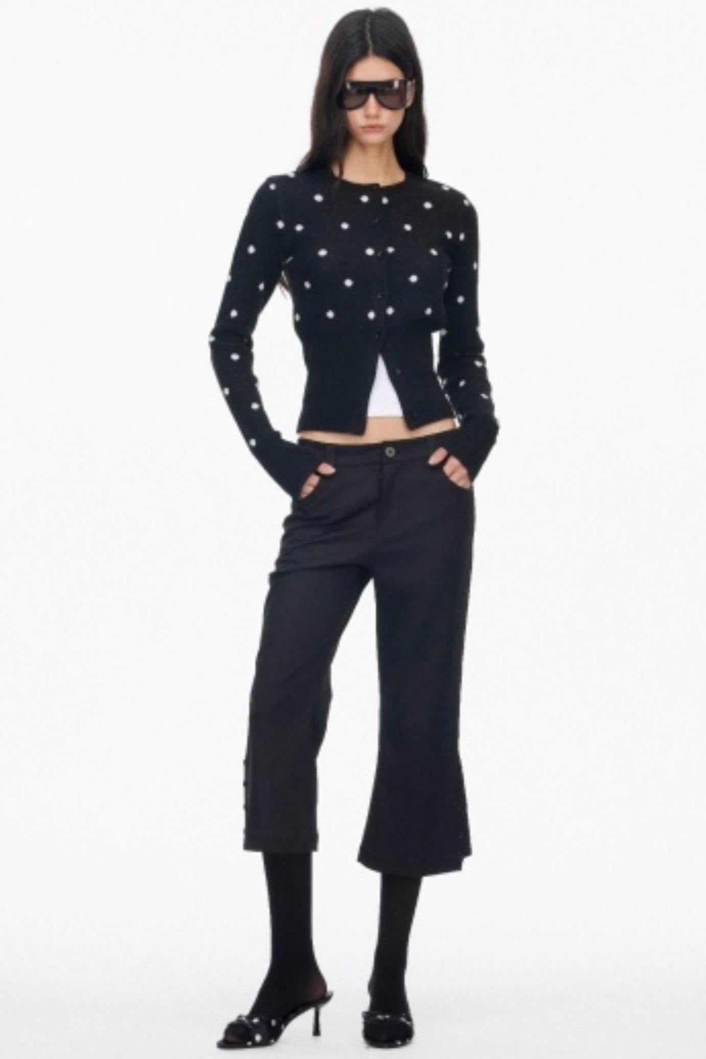 Vintage Polka Dot Slimming Cardigan