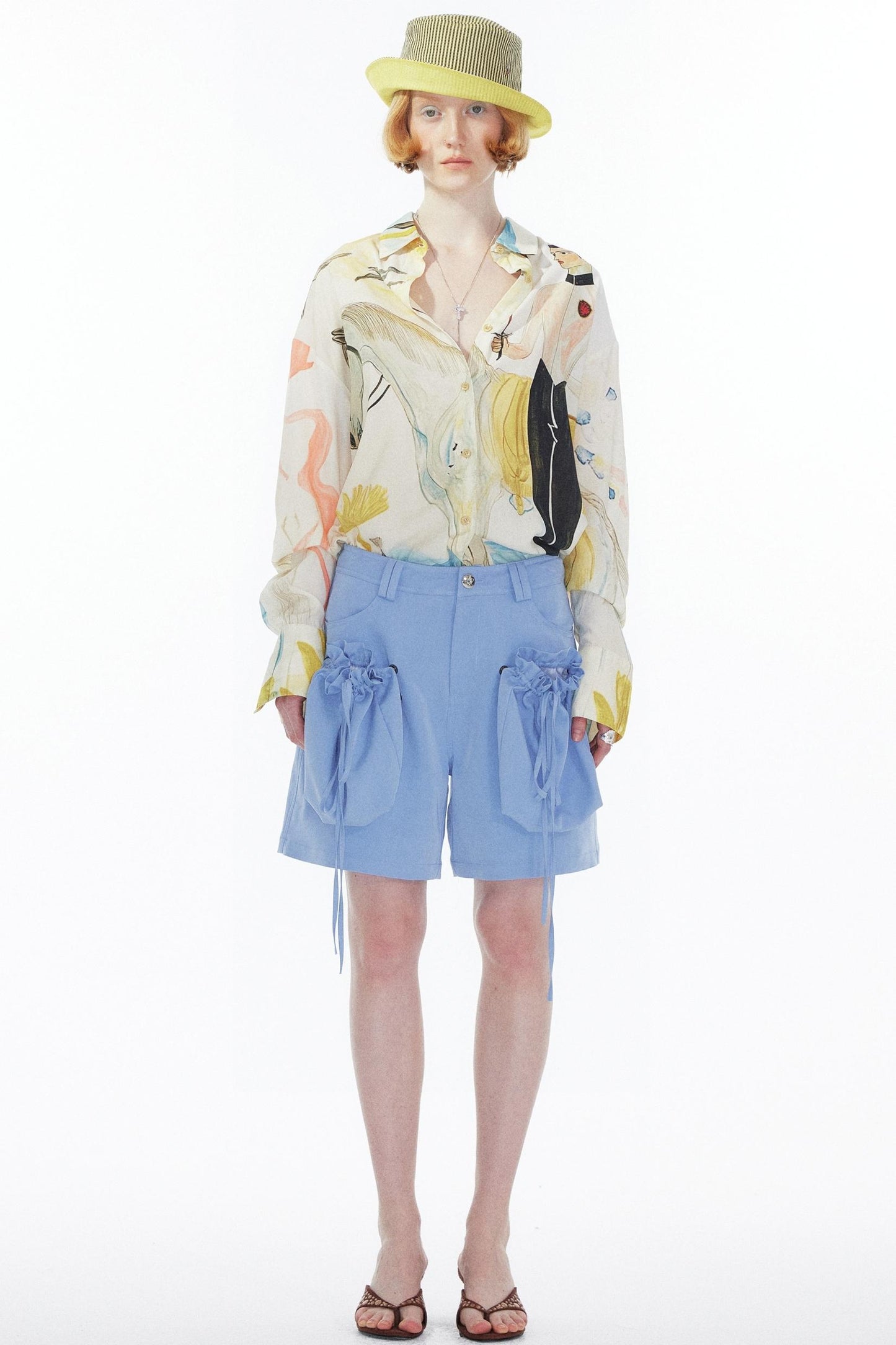 Sky Blue Straight Leg Pants