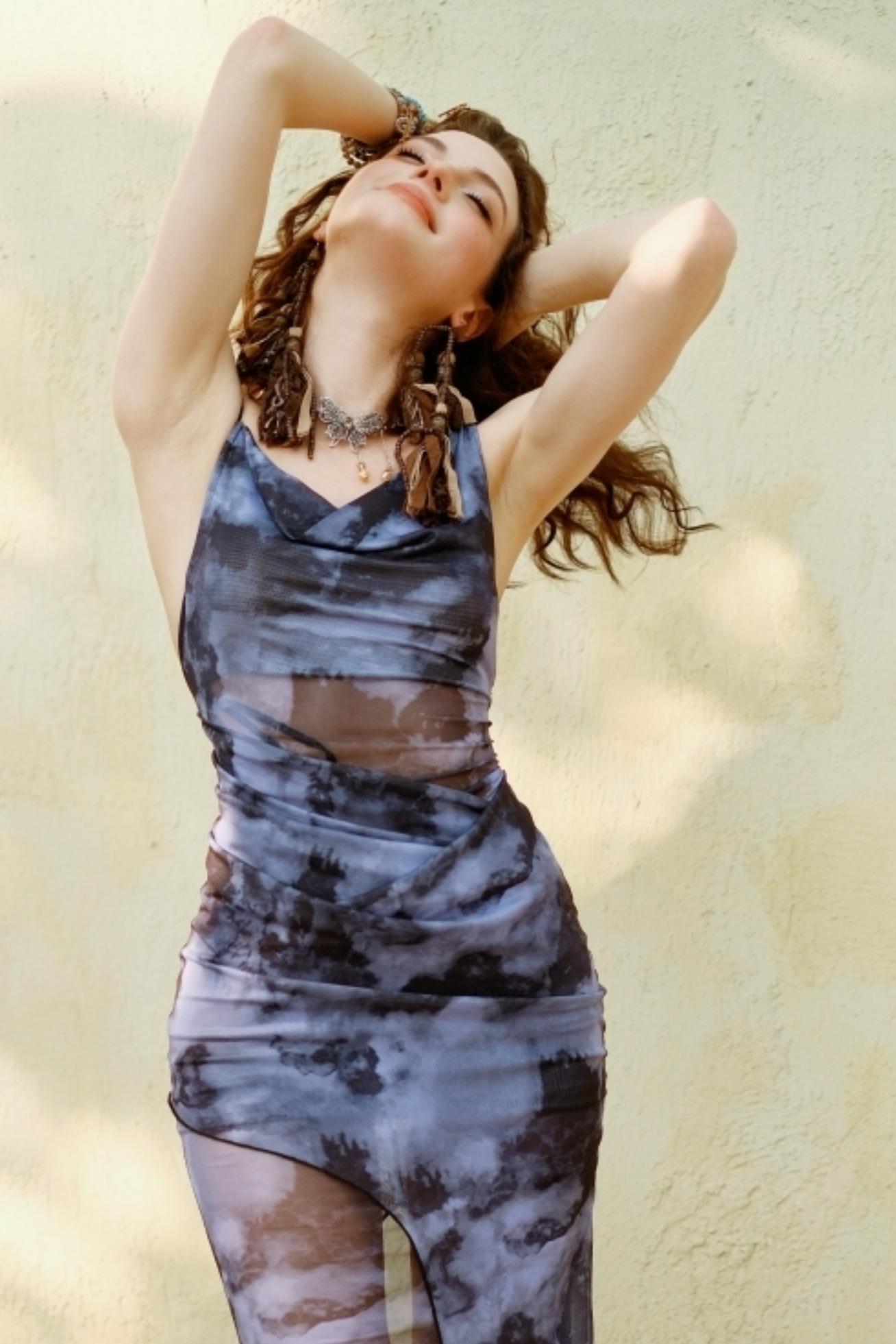 Colorblock Bodycon Camisole Dress