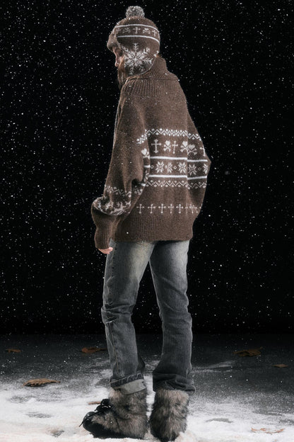 Fair Isle Vintage Sweater Top