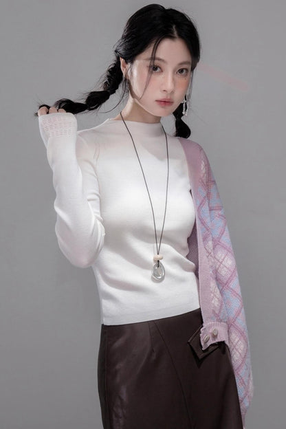 Rich and Crafty Brown Slit Leather Skirt