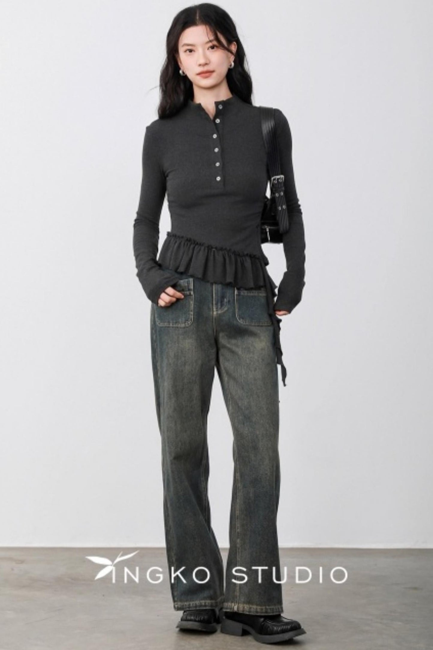 Smoke Gray Deconstructed T-shirt