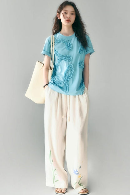 Linen Tie-Top and Pants Set-Up