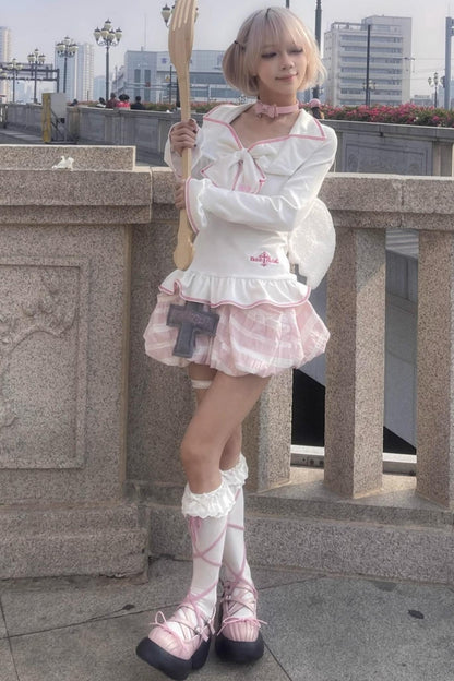 White Slim Square Neck Lace Top